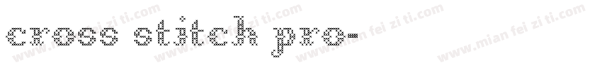 cross stitch pro字体转换